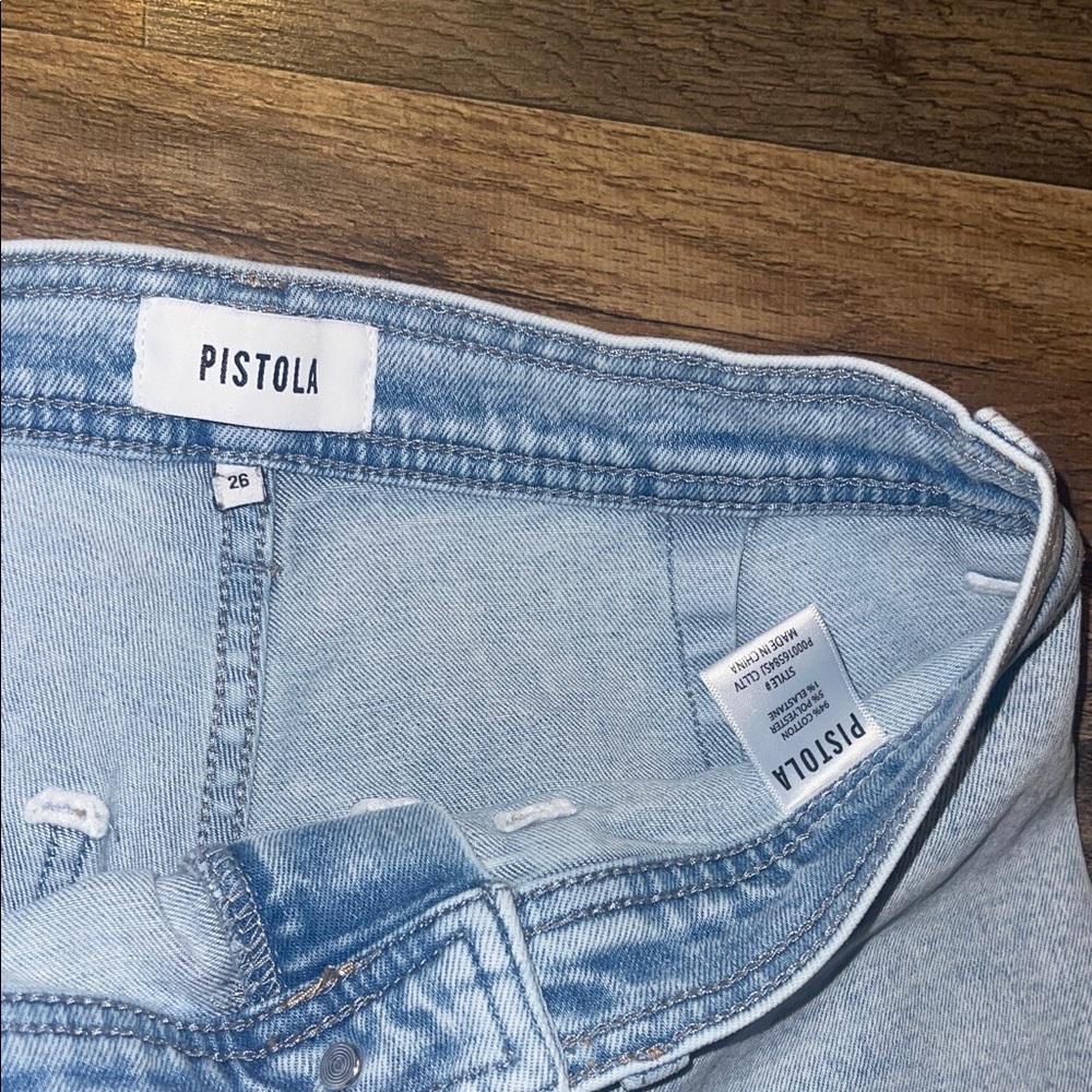 Pistola High Rise Wide leg ankle Jeans size 26 - Picture 3 of 5